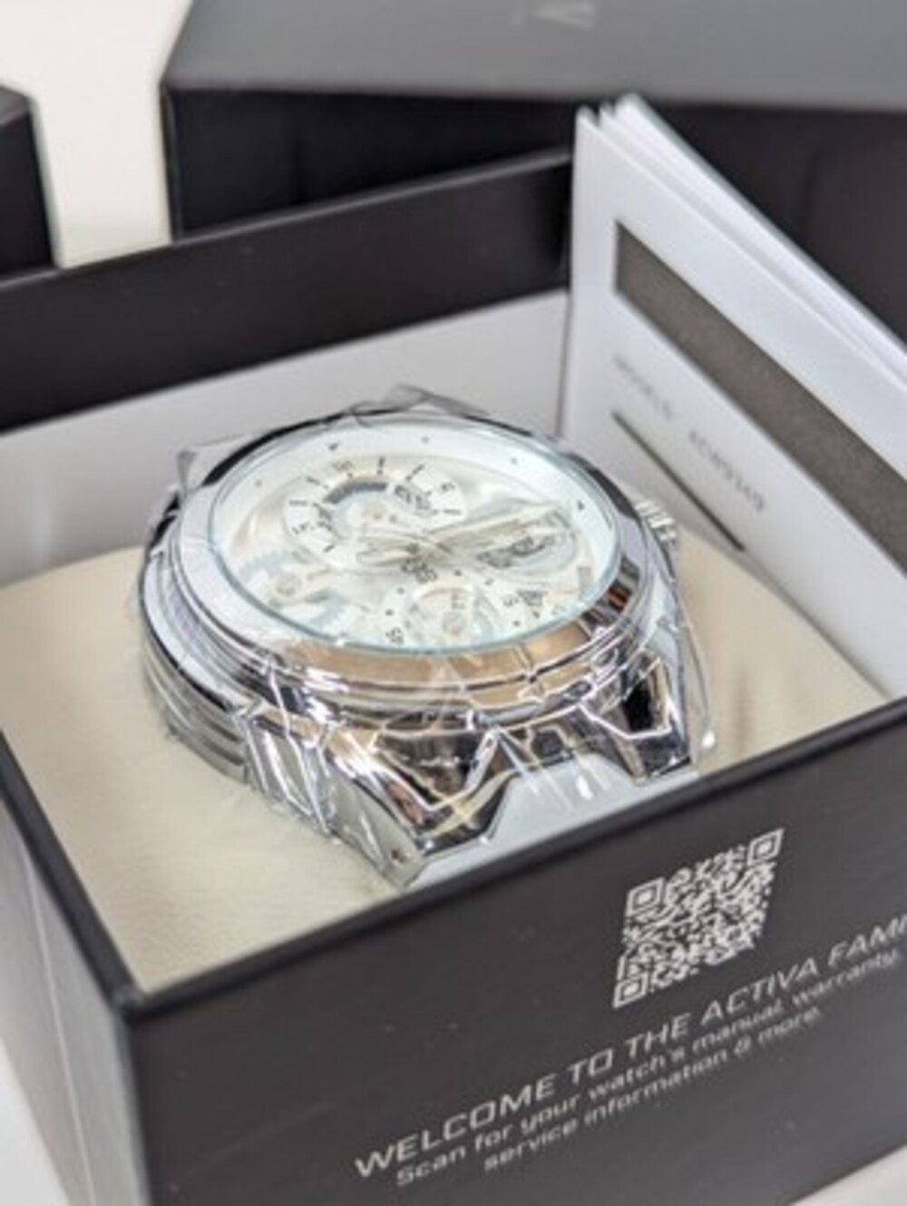 Activa Drift X ACW9349-008 Men's 44mm White Skeleton Dial Quartz Watch New - Picture 4 of 5